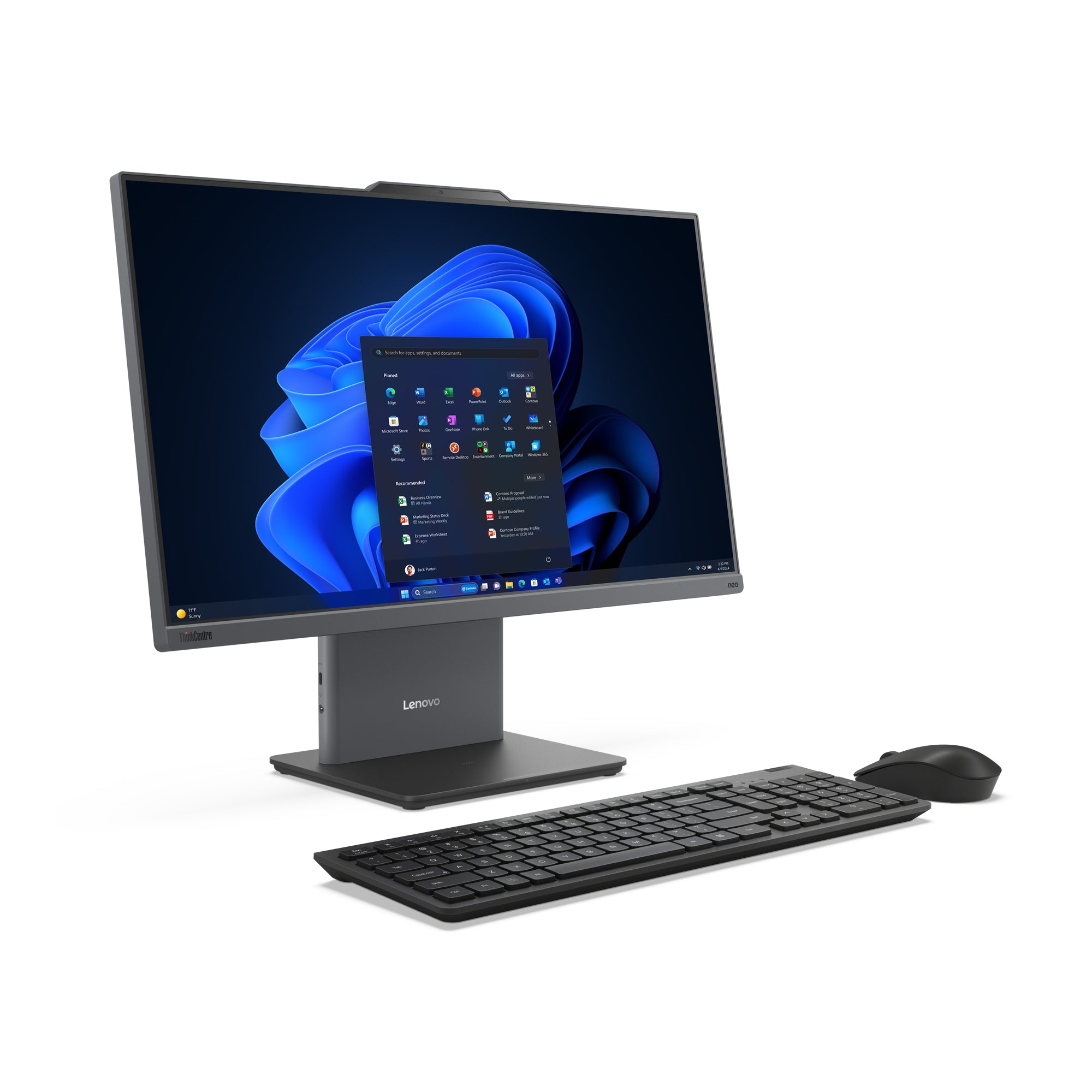 "Lenovo ThinkCentre neo 50a 24 Gen 5 Intel® Core™ i5 i5-13420H 60,5 cm (23.8"") 1920 x 1080 pixels Écran tactile PC All-in-One 16 Go DDR5-SDRAM 512 Go SSD Windows"