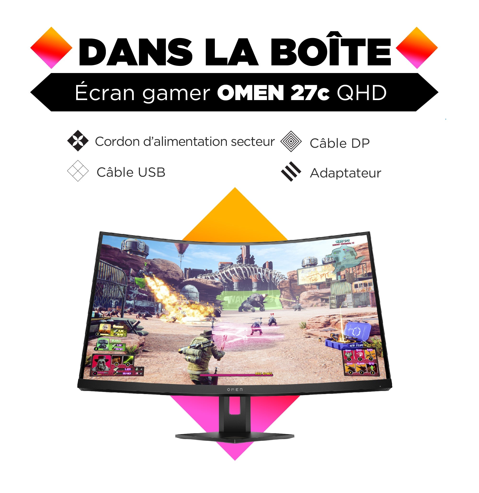 MNTR OMEN 27c QHD Gaming35D67AA#ABB