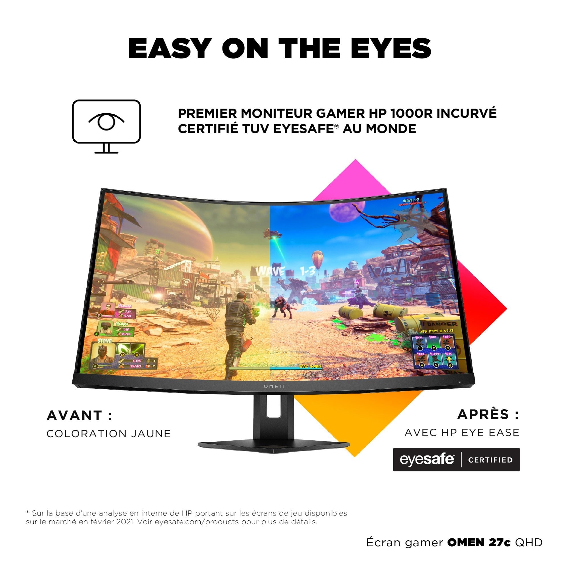MNTR OMEN 27c QHD Gaming35D67AA#ABB