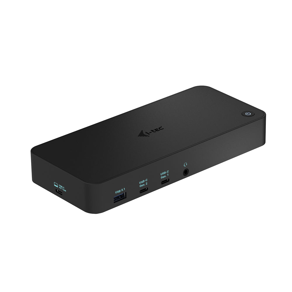I-TEC USB 3.0/USB-C/Thunderbolt 3x 4K Docking Station 3xHDMI 2xDP GLAN 2xUSB-C 2xUSB 3.0 3.5mm Combo Audio/Mic PD 100W