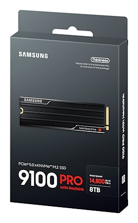 Samsung 9100 PRO 8TB with Heatsink