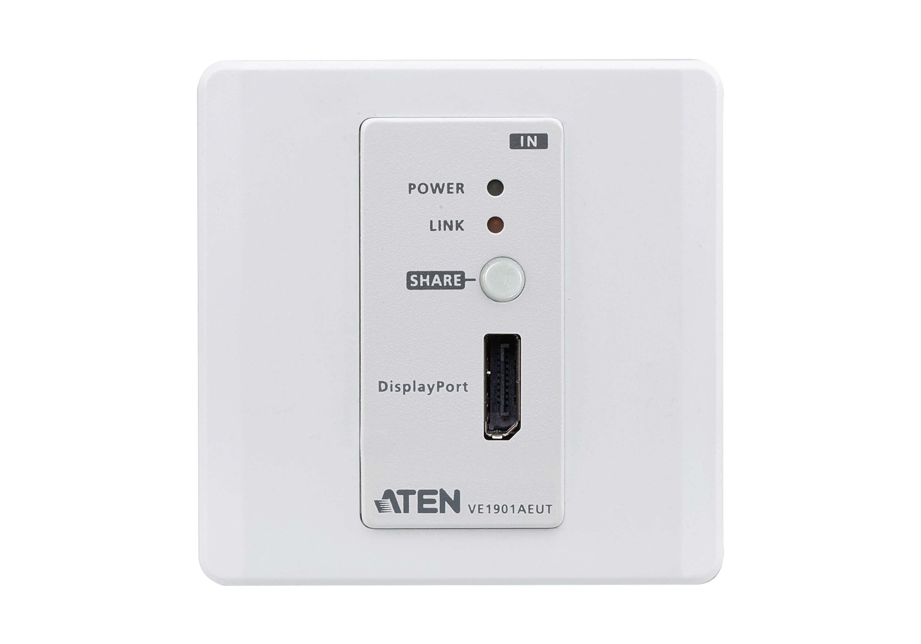 ATEN VE1901AEUT Transmetteur mural DisplayPort HDBaseT lite EU/POH