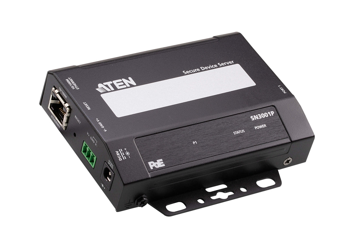 ATEN SN3001P serveur RS-232 1x DB9 Sécurisé sur IP PoE
