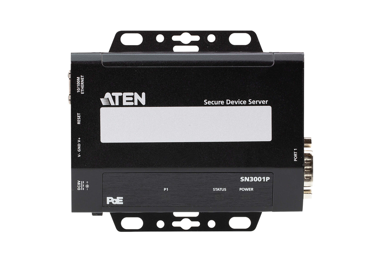 ATEN SN3001P serveur RS-232 1x DB9 Sécurisé sur IP PoE