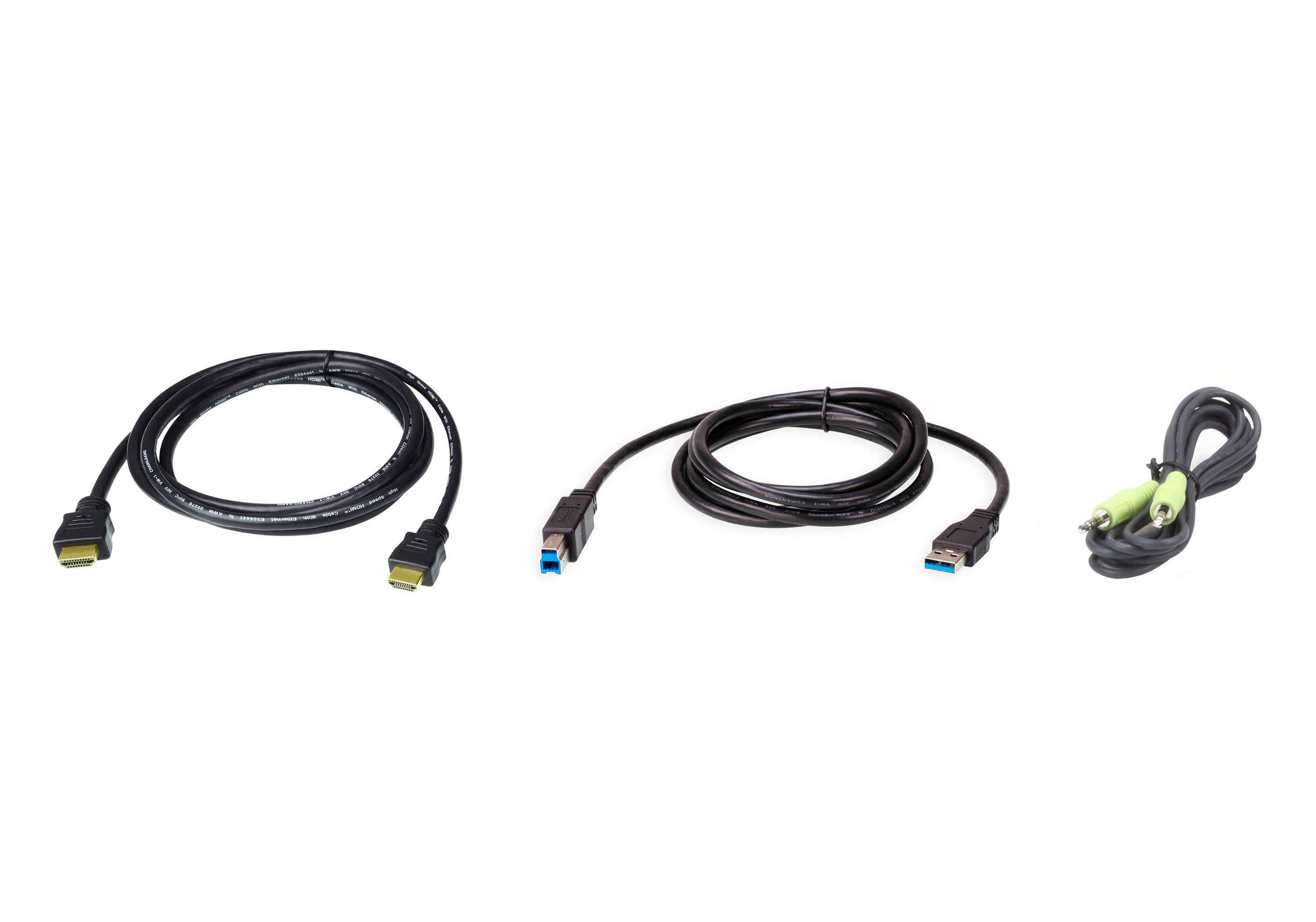 ATEN 2L-7D02UHX3 Kit de cable USB HDMI Audio 1,8m