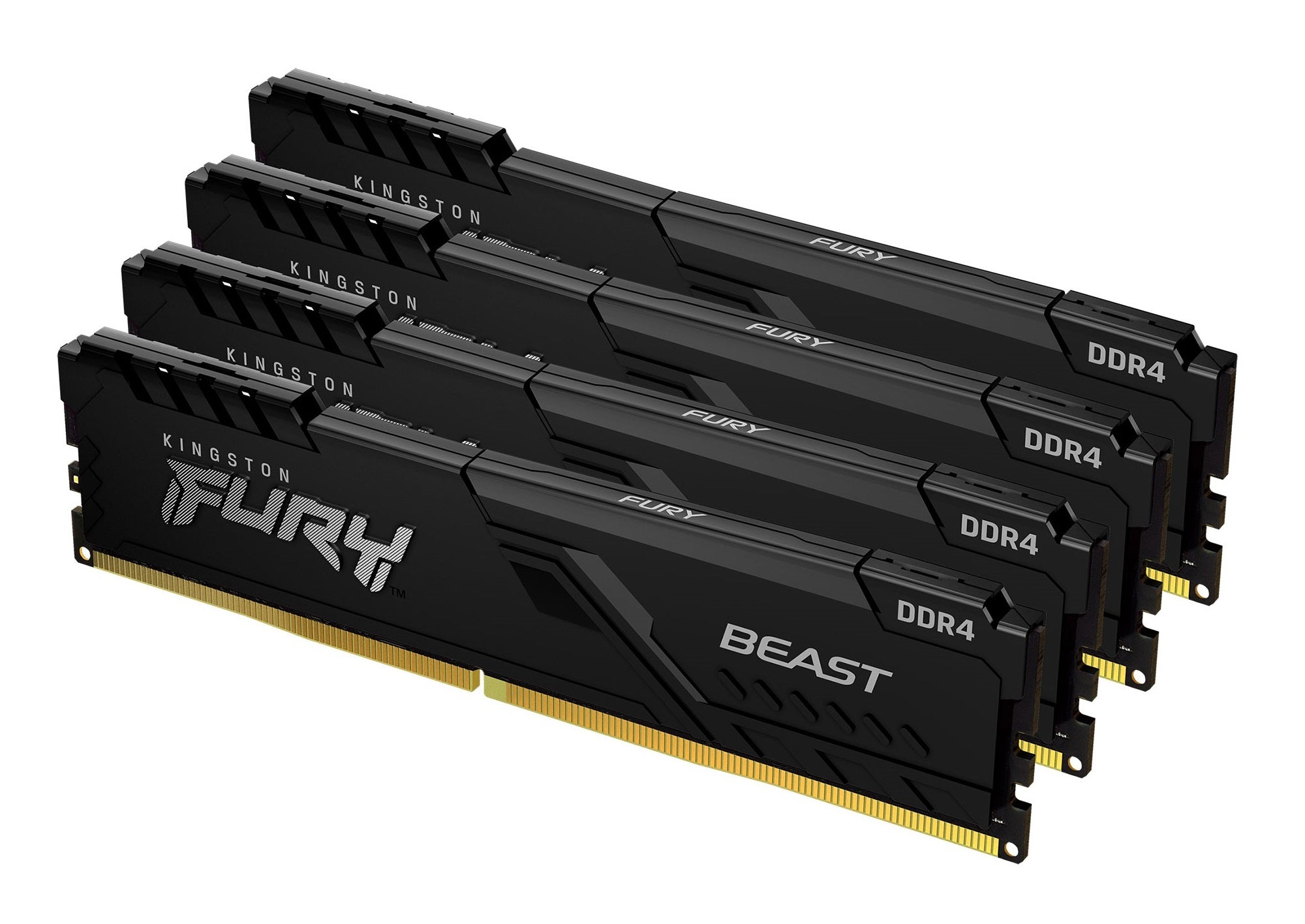 KINGSTON 64Go 3600MHz DDR4 CL18 DIMM Kit of 4 FURY Beast Black