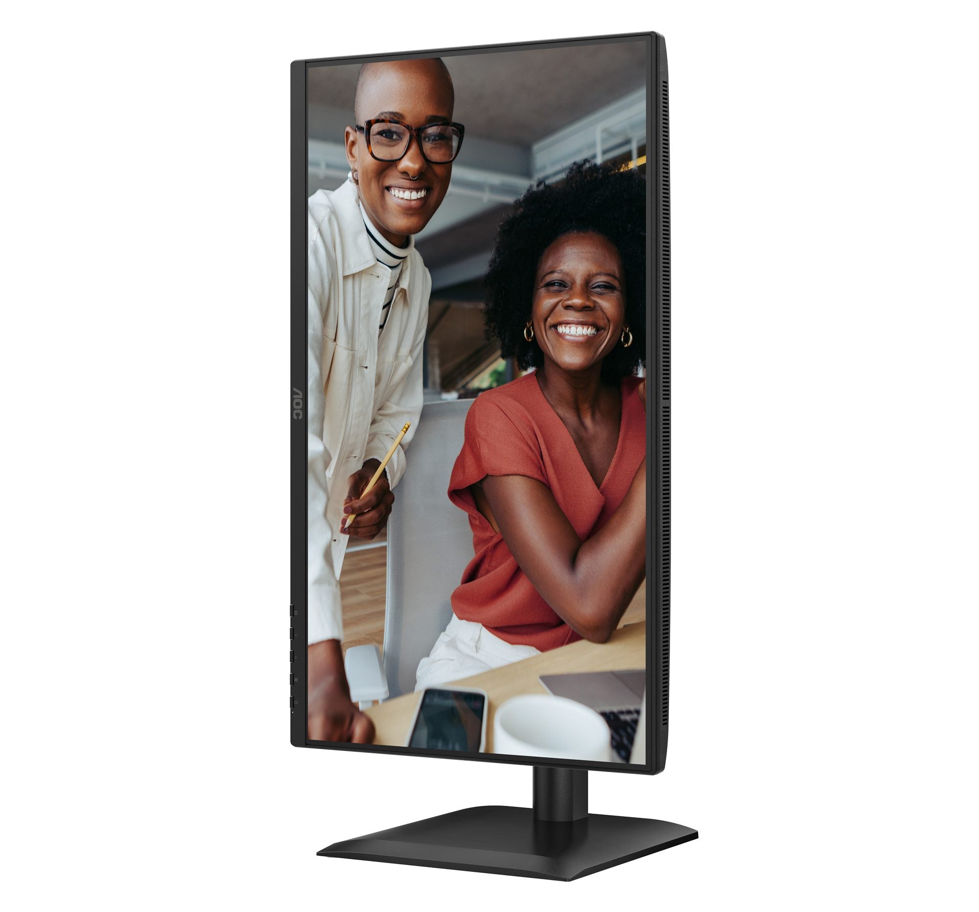 AOC 24E4CV - Écran LED - 24"-1920 x 1080 Full HD @ 120 Hz - IPS - 300 cd/m² - 1500:1 - 4 ms - HDMI, DP, USB-C - HP - GAR 5 ans