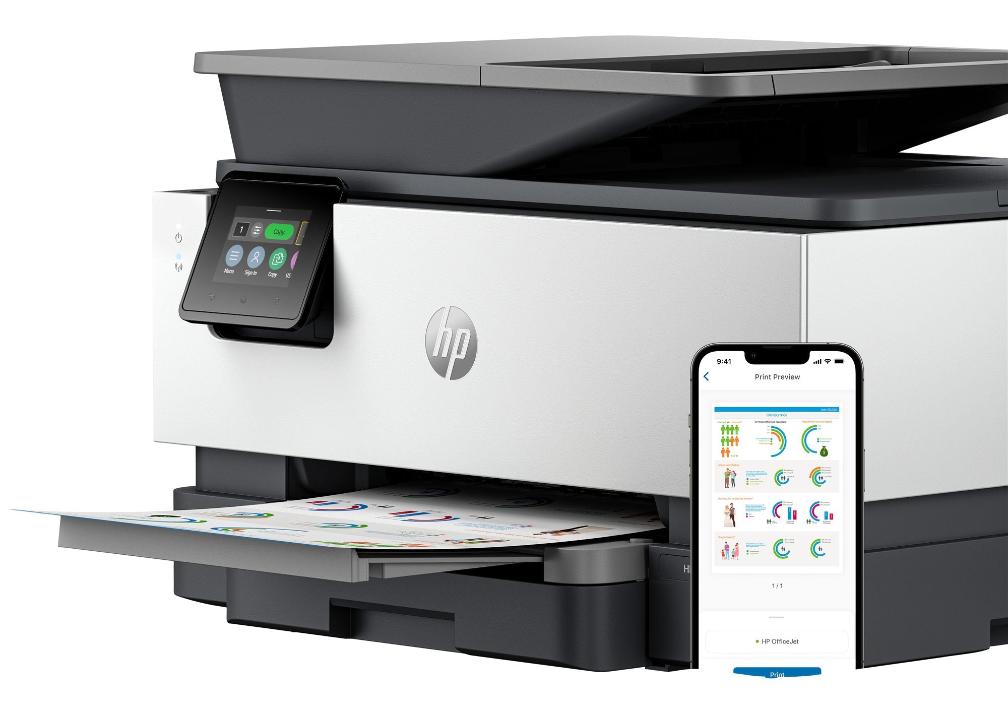 HP OfficeJet Pro 9120b AiO Printer A jet d'encre thermique A4 4800 x 1200 DPI 20 ppm Wifi