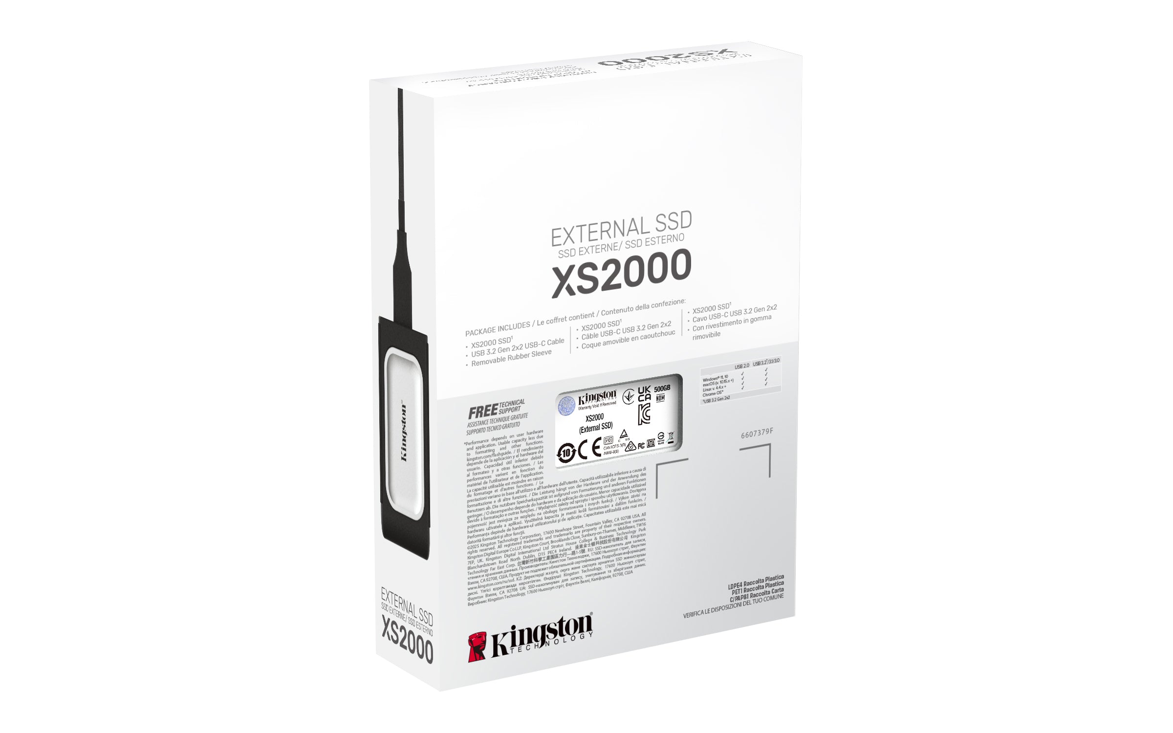 KINGSTON XS2000 PORTABLE SSD 500Go USB3.2