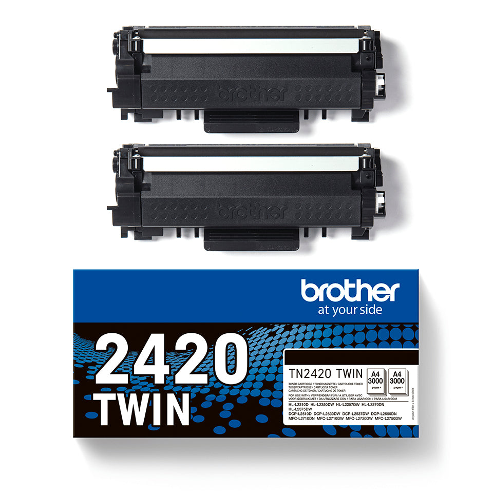 BROTHER TN2420 TWIN-pack black toners BK 3000pages/cartridge