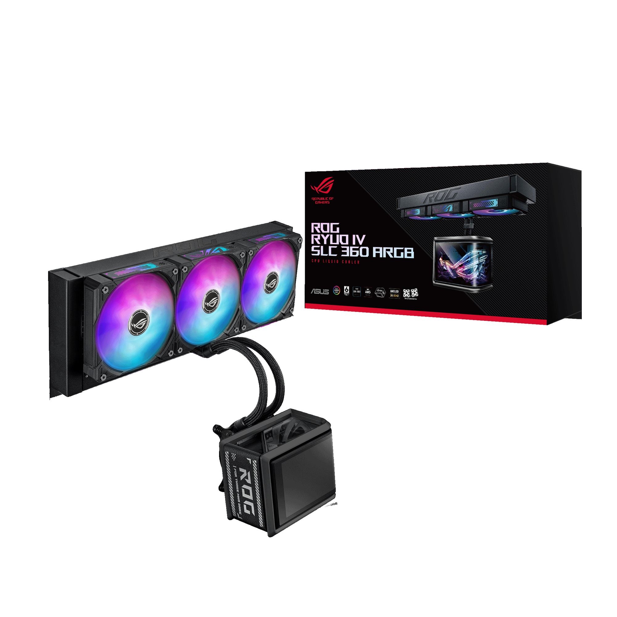 ASUS ROG RYUO IV SLC 360 ARGB CPU liquid cooler