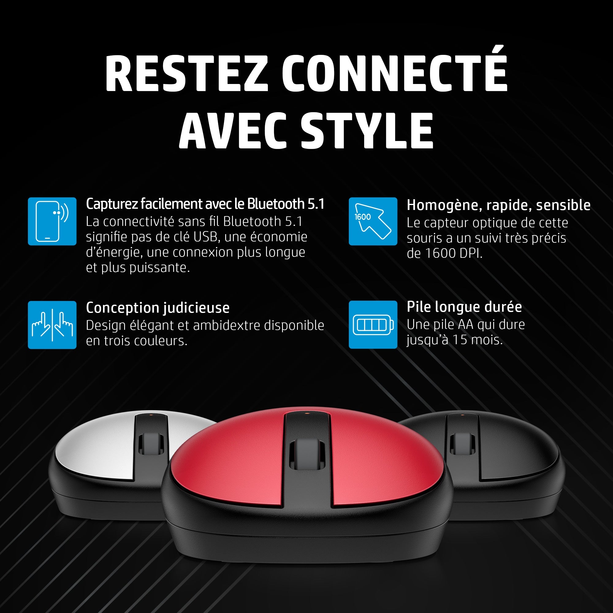 HP 240 Bluetooth Mouse Red EURO