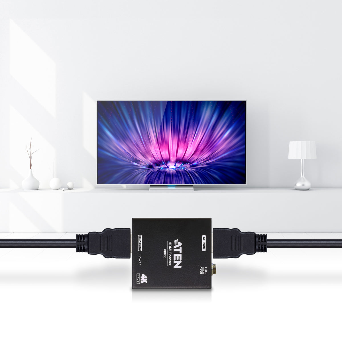 ATEN VB800 - Émetteur et récepteur AV - 20 m - Noir - HDCP