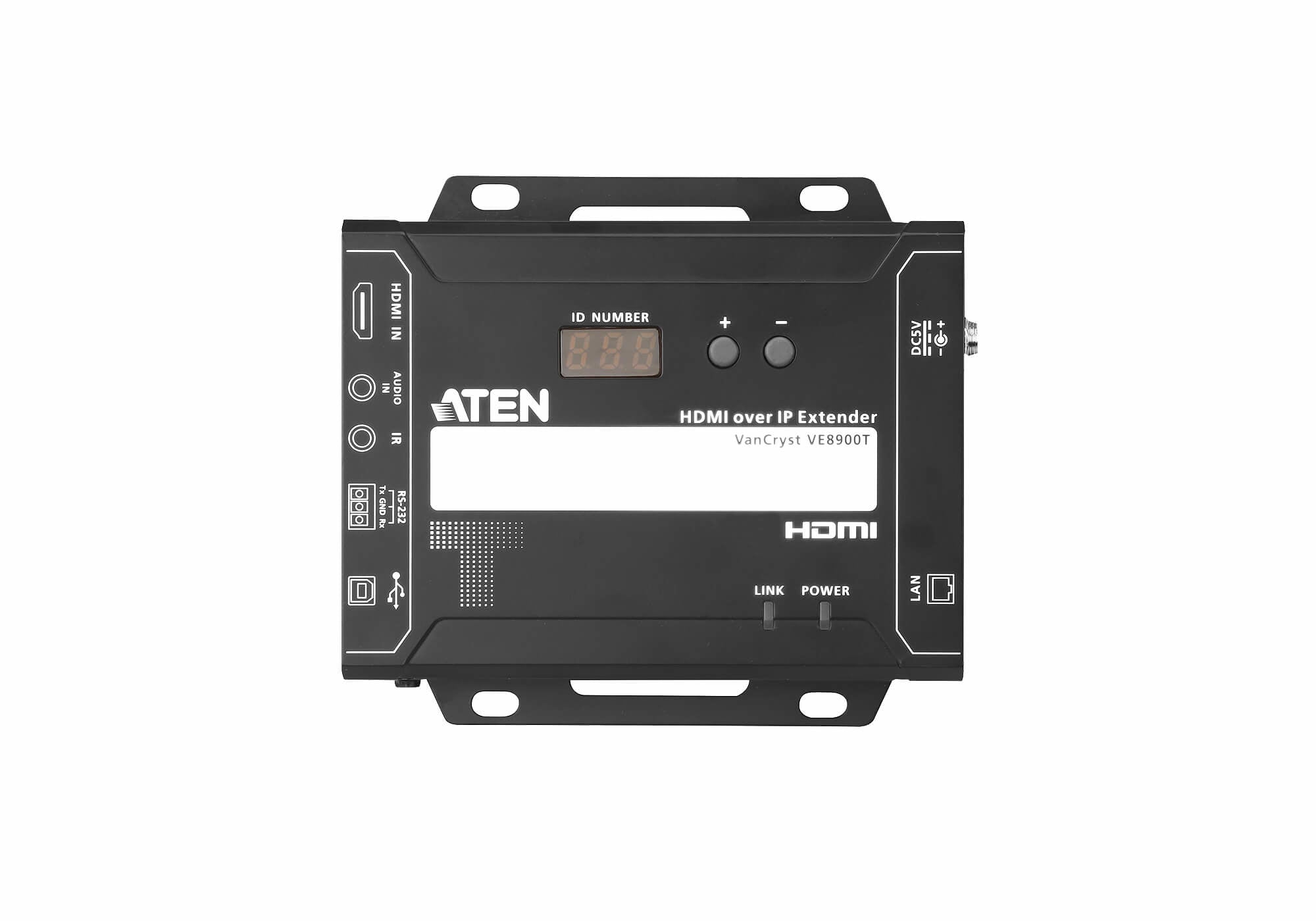 ATEN VE8900T-AT-G extension audio/video Émetteur AV Noir