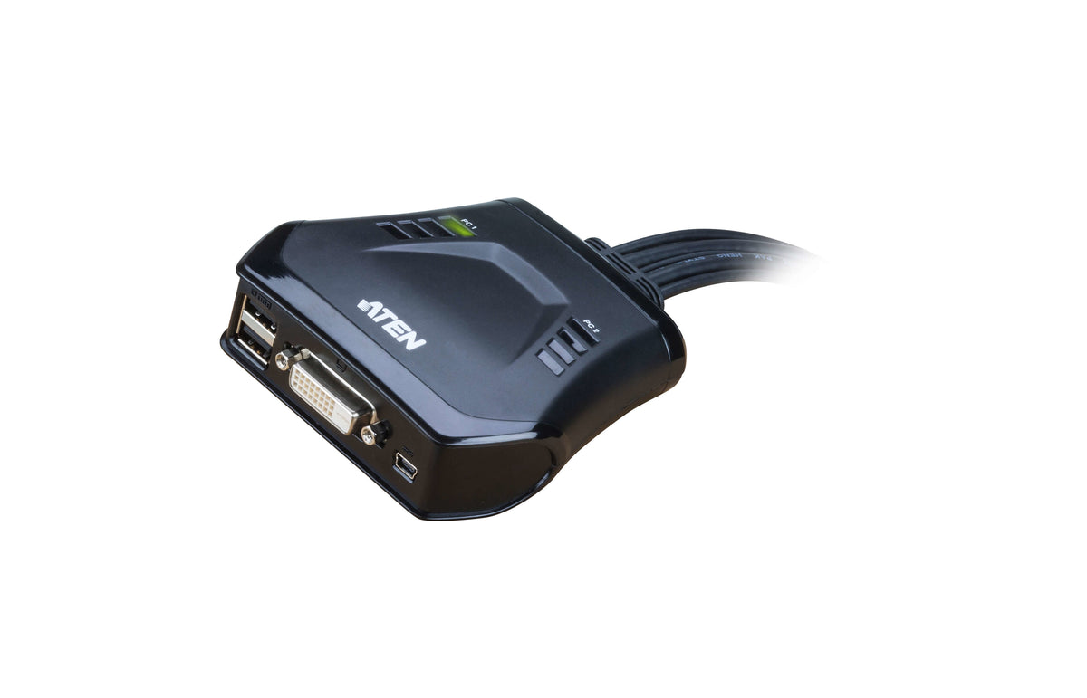 Aten CS22D switch KVM DVI/USB avec télécommande