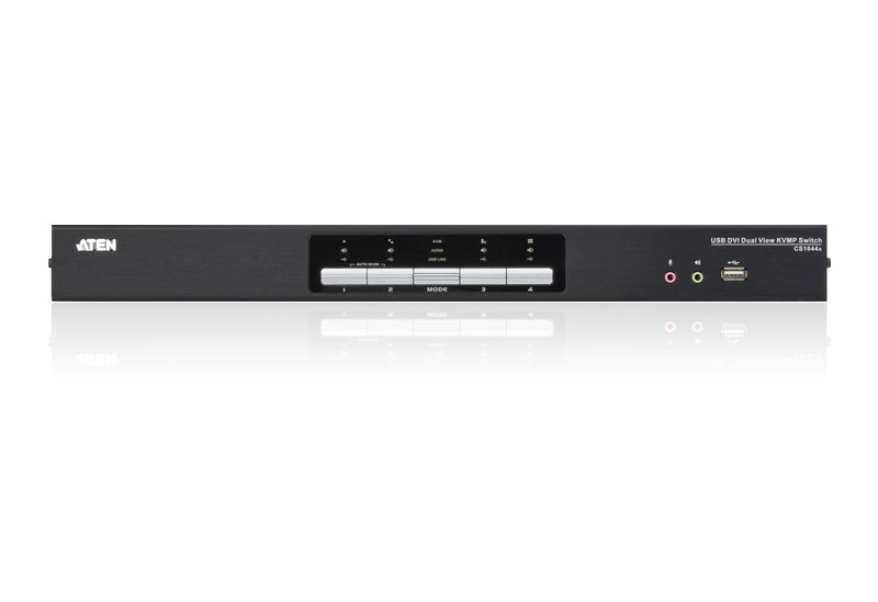 Aten CS1644A switch KVM double écran DVI/USB+audio 4 ports