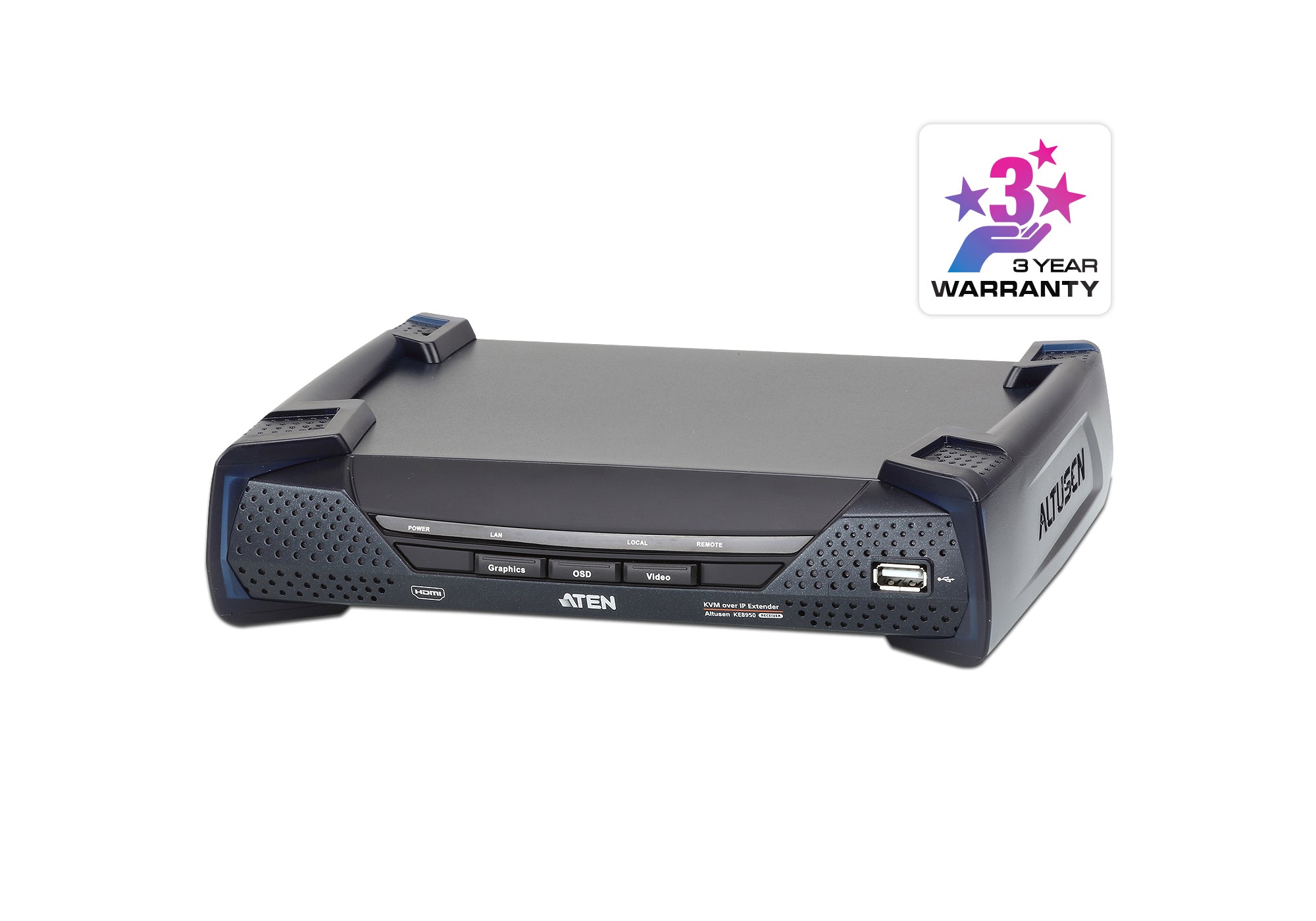 Aten PREMIUM KE8950R recepteur extension kvm hdmi 4K/USB sur IP