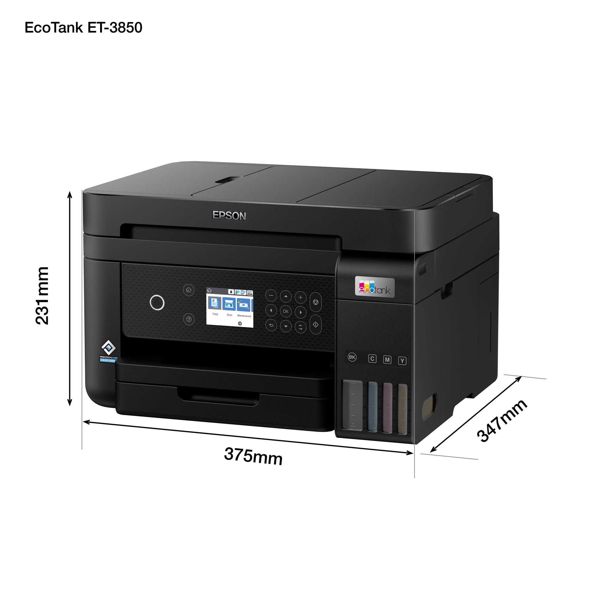 ***EPSON EcoTank ET-3850 Multifonction Jet d'encre couleur A4 rechargeable 15ppm