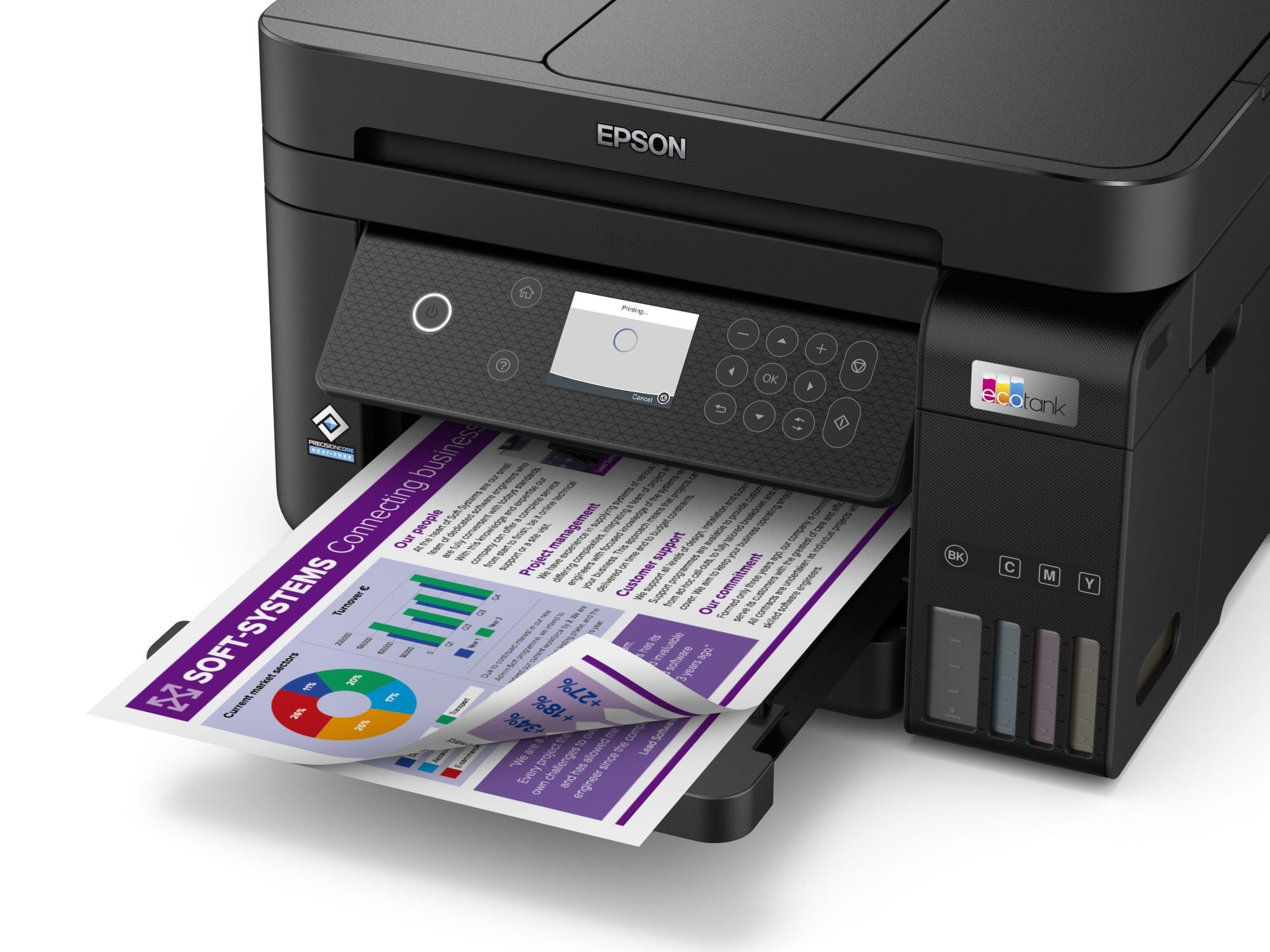 ***EPSON EcoTank ET-3850 Multifonction Jet d'encre couleur A4 rechargeable 15ppm