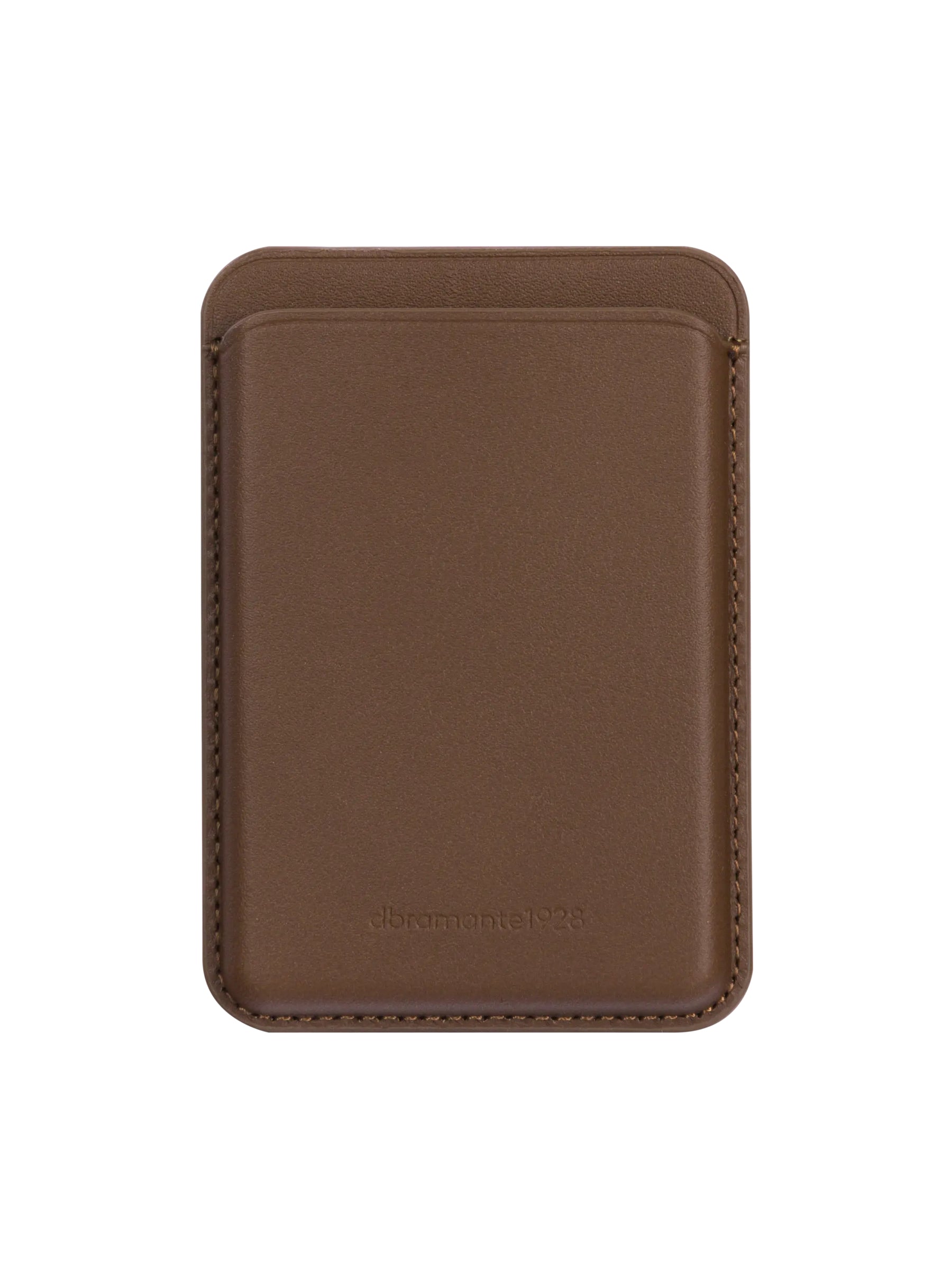 Leather wallet with MagSafe Dark Tan