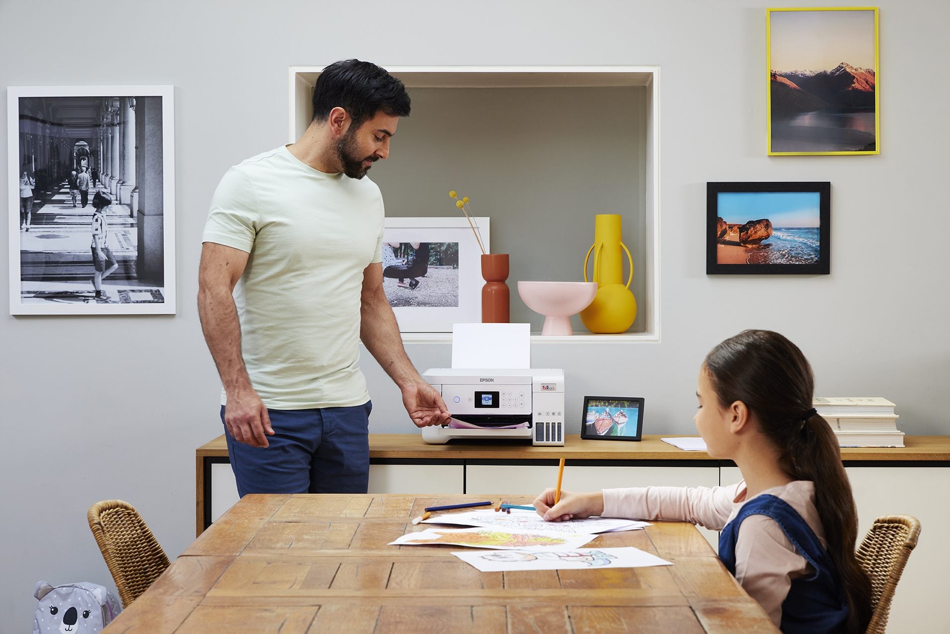 EPSON EcoTank ET-2856 MFP colour ink-jet refillable A4 10.5ppm print 100 sheets USB Wi-Fi white