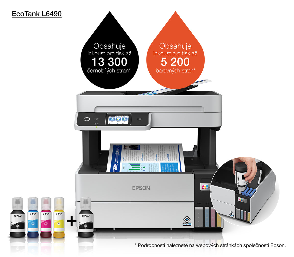 Epson EcoTank L6490 Jet d'encre A4 4800 x 1200 DPI Wifi