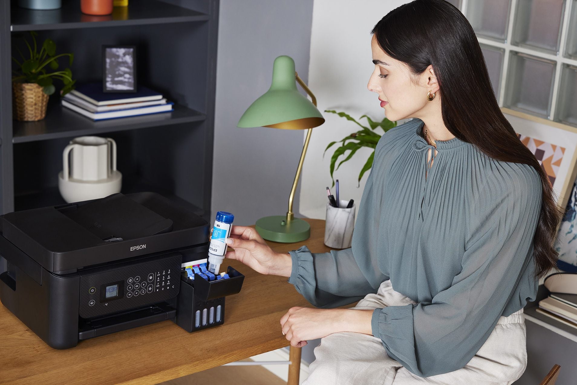 EPSON EcoTank ET-4800 MFP colour inkjet refillable A4 10ppm Print 100sheets USB LAN Wi-Fi Black