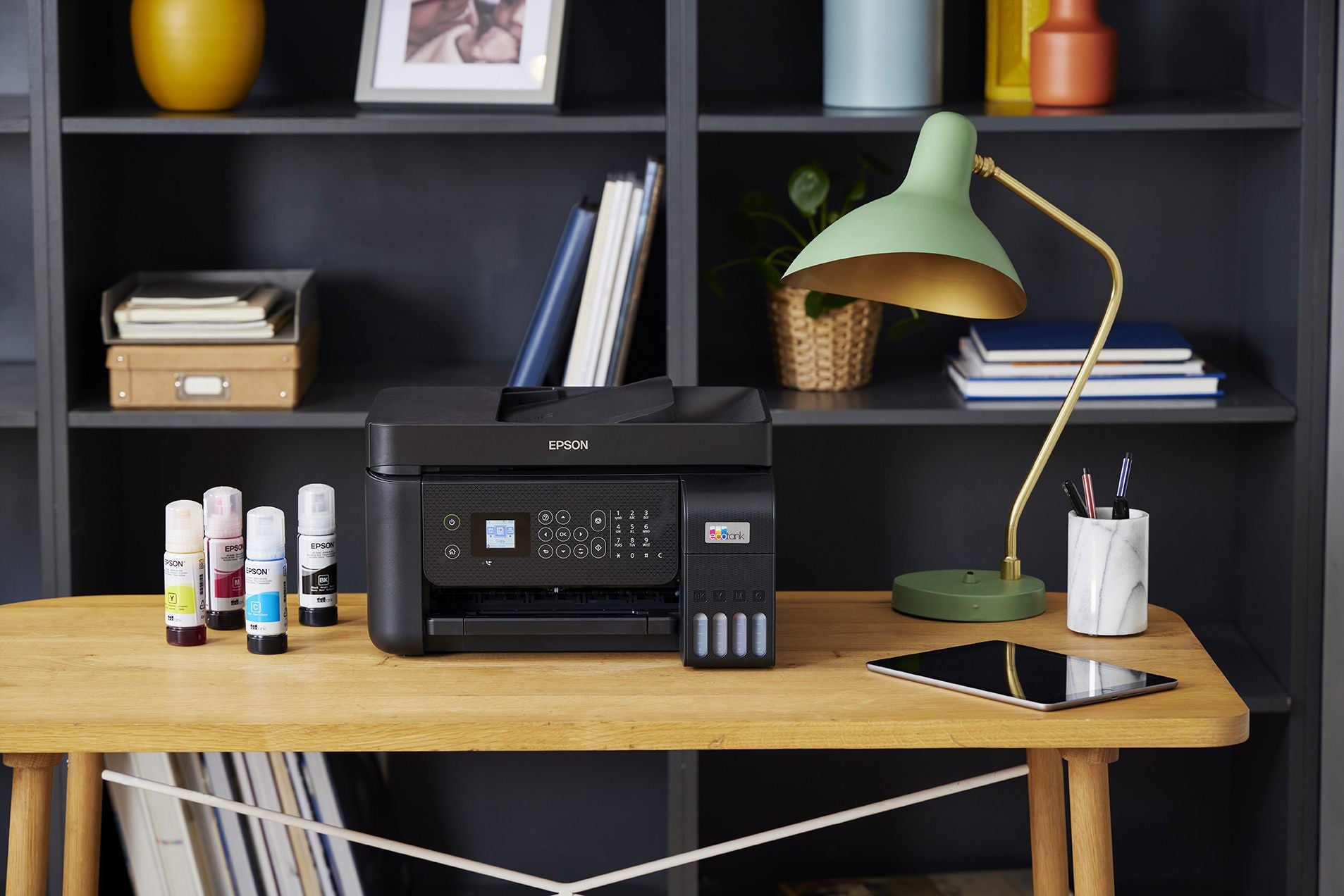 EPSON EcoTank ET-4800 MFP colour inkjet refillable A4 10ppm Print 100sheets USB LAN Wi-Fi Black