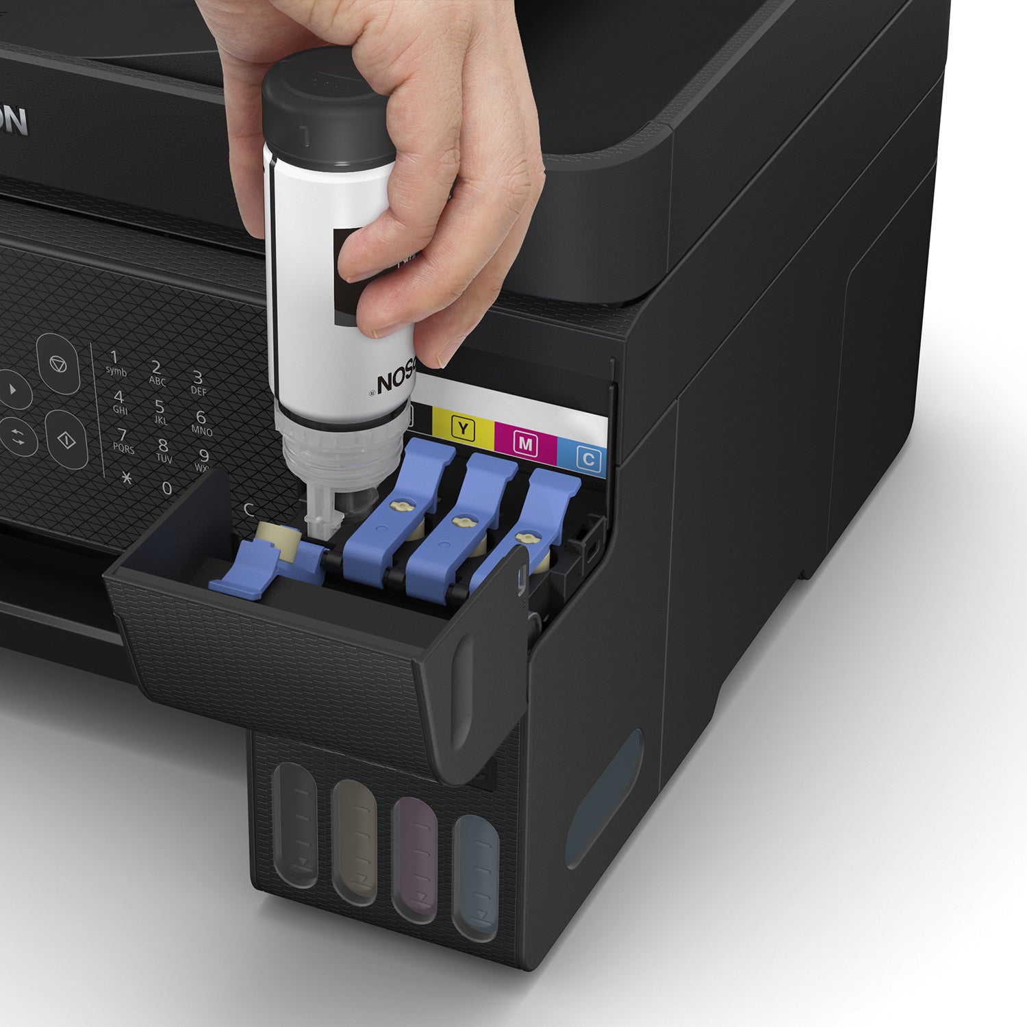 EPSON EcoTank ET-4800 MFP colour inkjet refillable A4 10ppm Print 100sheets USB LAN Wi-Fi Black