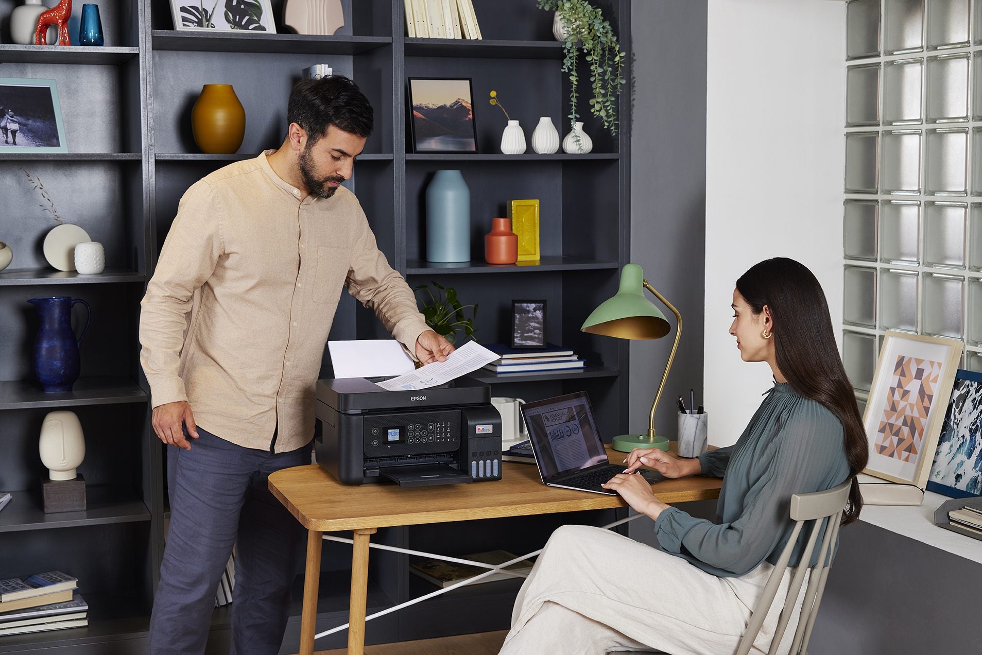 EPSON EcoTank ET-4800 MFP colour inkjet refillable A4 10ppm Print 100sheets USB LAN Wi-Fi Black