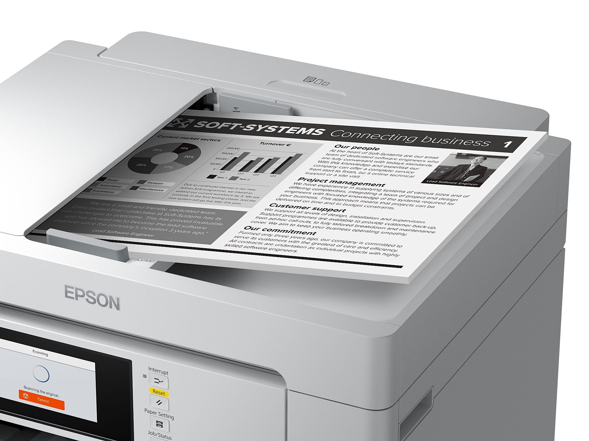 Epson EcoTank Pro M15180 - appareil tout-en-un d'impression - impression, numérisation, copie, fax 4800 x 1200 DPI A3+ DUPLEX DADF 25ppm Wi-Fi AirPrint