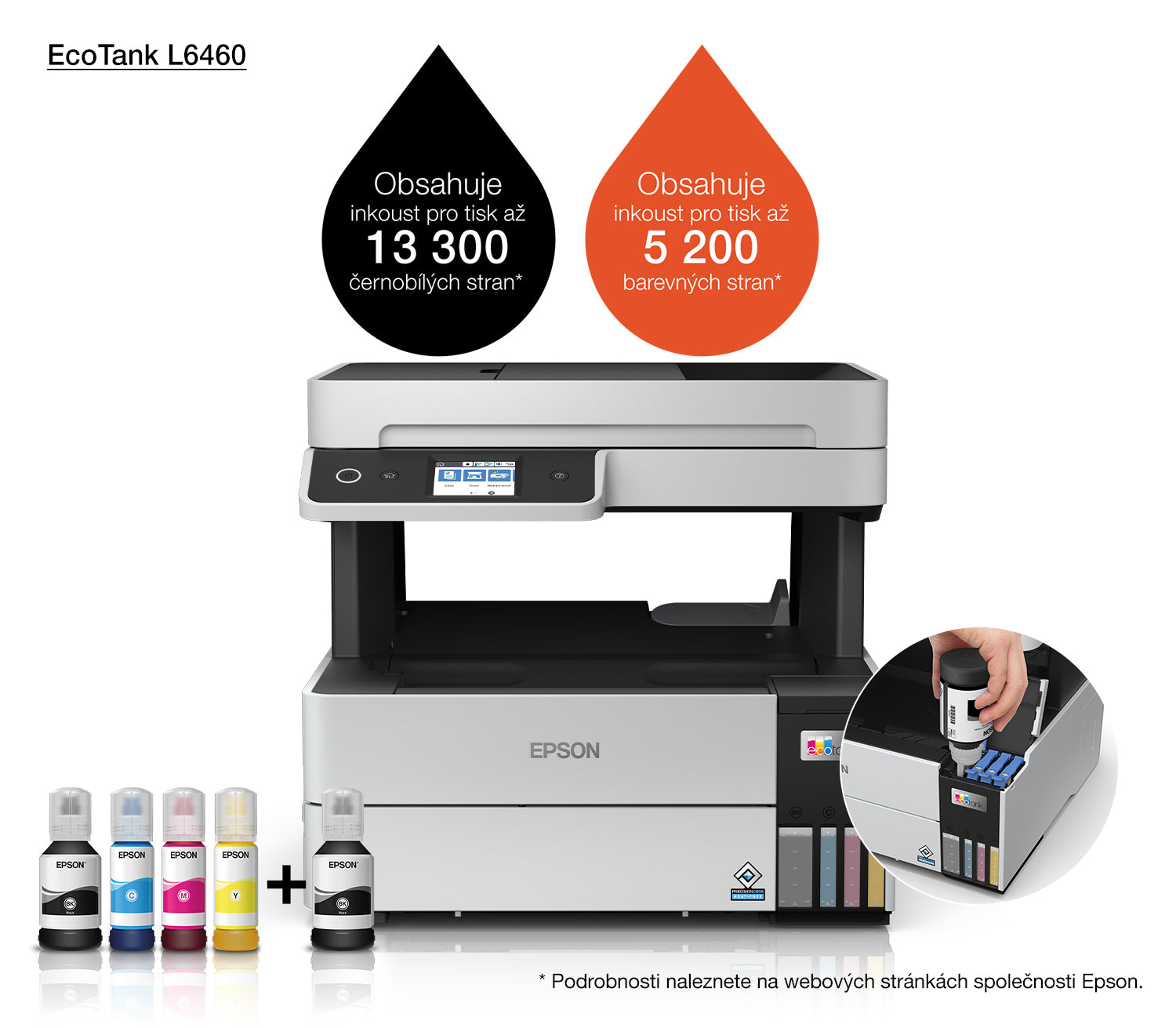 Epson EcoTank L6460 Jet d'encre A4 4800 x 1200 DPI 37 ppm Wifi