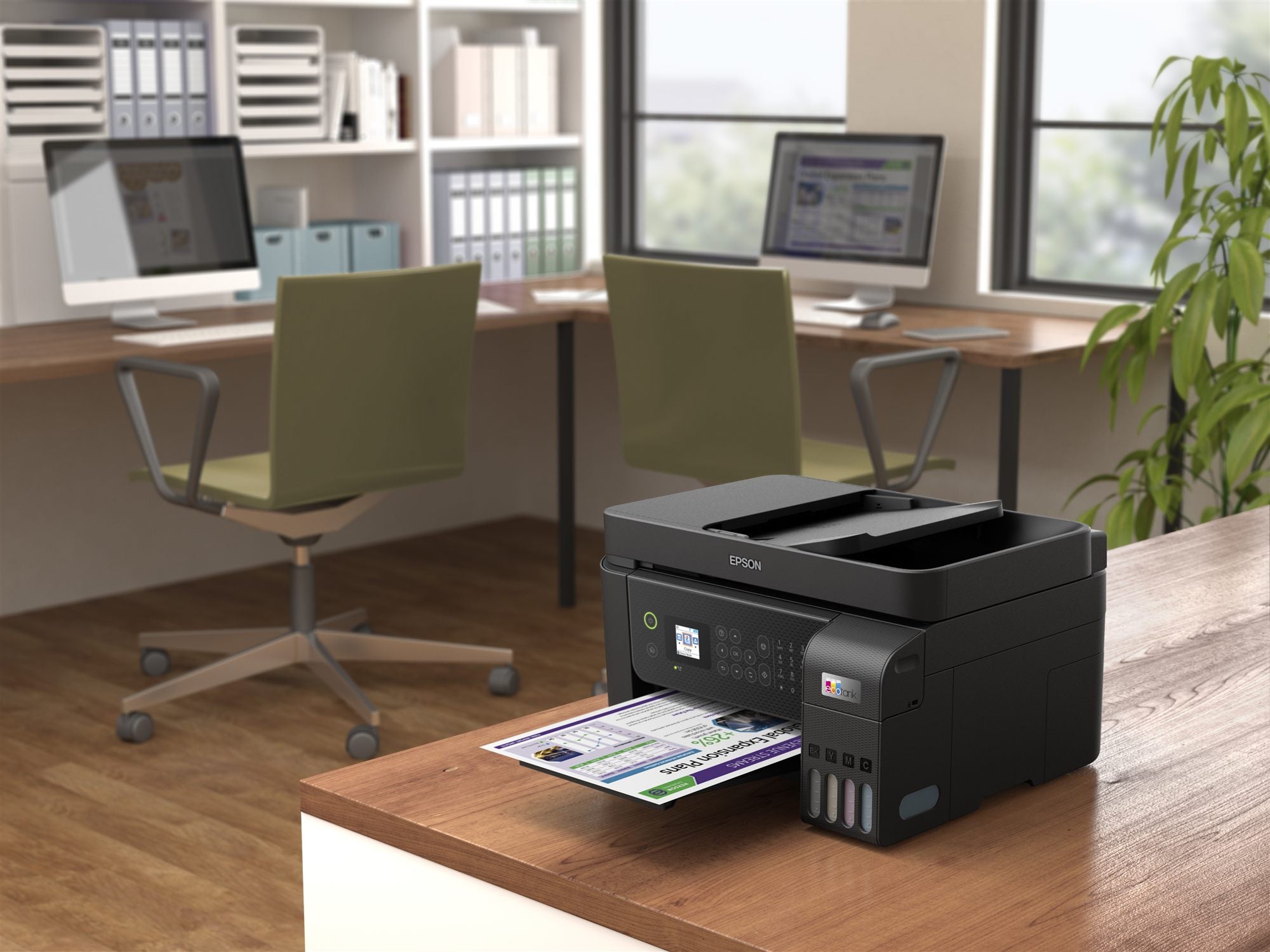 EPSON EcoTank ET-4800 MFP colour inkjet refillable A4 10ppm Print 100sheets USB LAN Wi-Fi Black