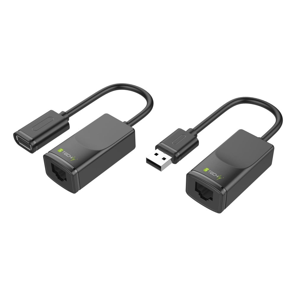 Techly IUSB-EXTENDTY2 Extenseur USB jusqu'a 60m sur câble réseau RJ45