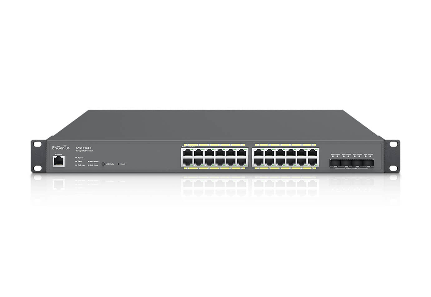 EnGenius ECS1528FP Commutateur géré, 24x RJ45 Gigabit PoE+, 410 W, 4x SFP+, EnGenius Cloud