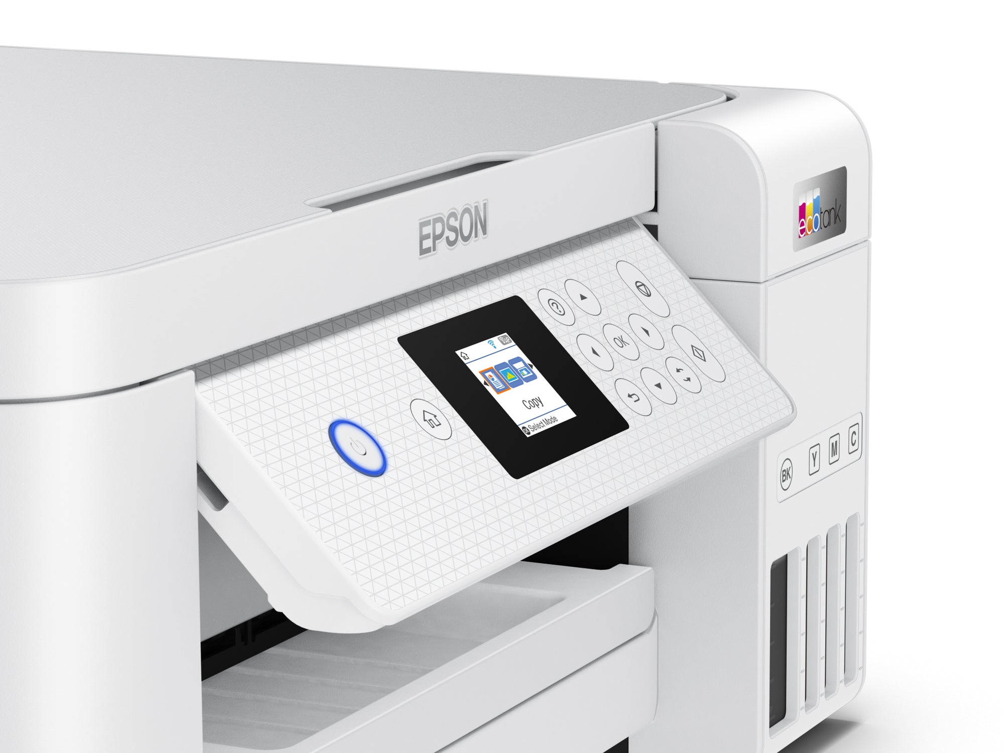 EPSON EcoTank ET-2856 MFP colour ink-jet refillable A4 10.5ppm print 100 sheets USB Wi-Fi white