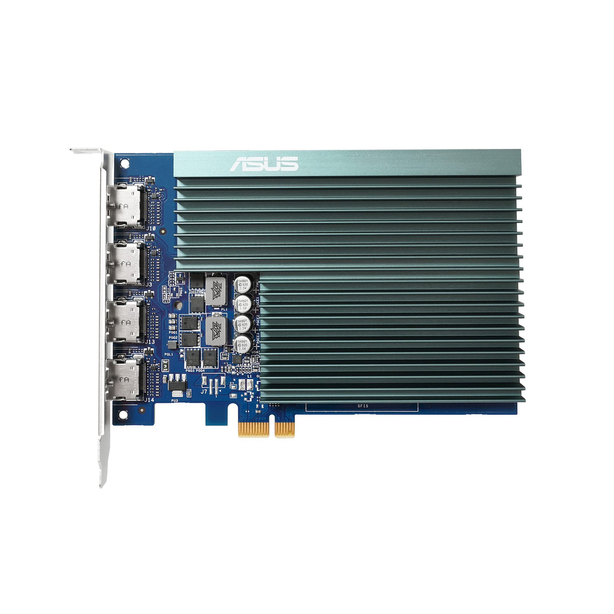 ASUS GT730-4H-SL-2GD5 2Go GDDR5 Memory PCIe 2.0 4xHDMI Ports Single-slot Design Passive Cooling