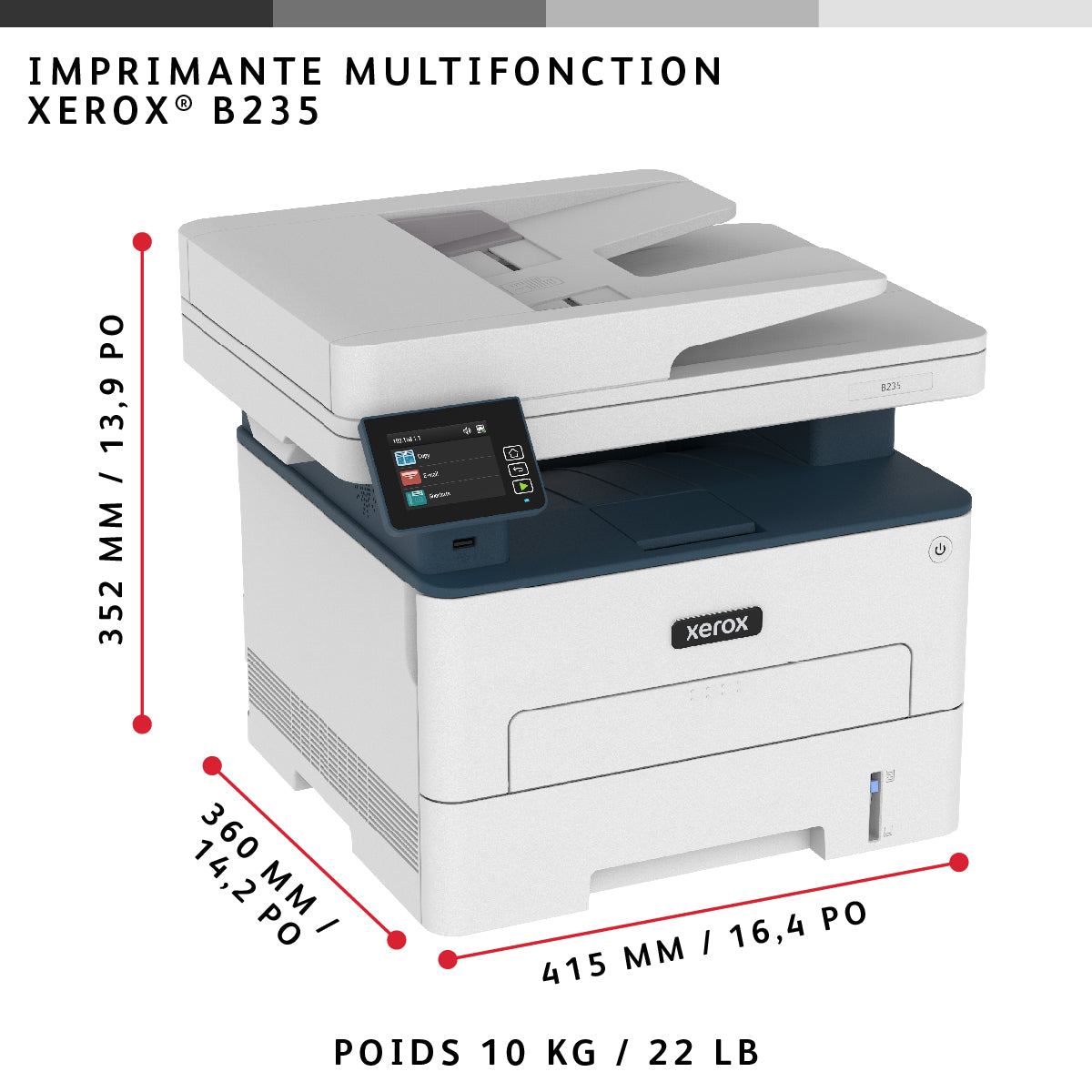 XEROX B235 MONO MULTIFUNCTION PRINTER