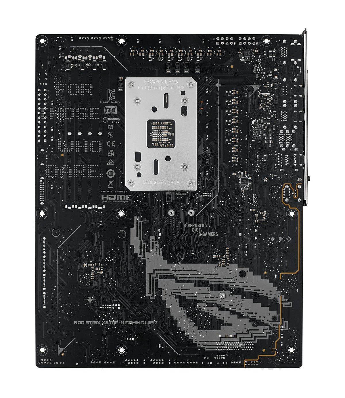 ASUS ROG STRIX X870E-H GAMING WIFI7 ATX AM5 DDR5 Motherboard 2xUSB4 1xHDMI