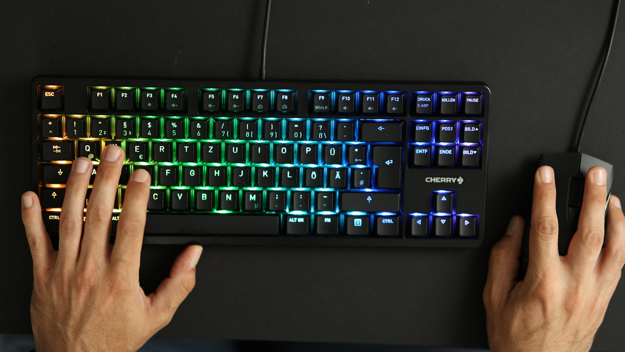 CHERRY ClavierG80-3000N RGB TKL USB noir AZERTY (FR)