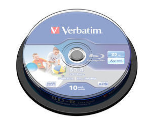 BD-R SL LTH 6X 25GB 10PK Spindle wide