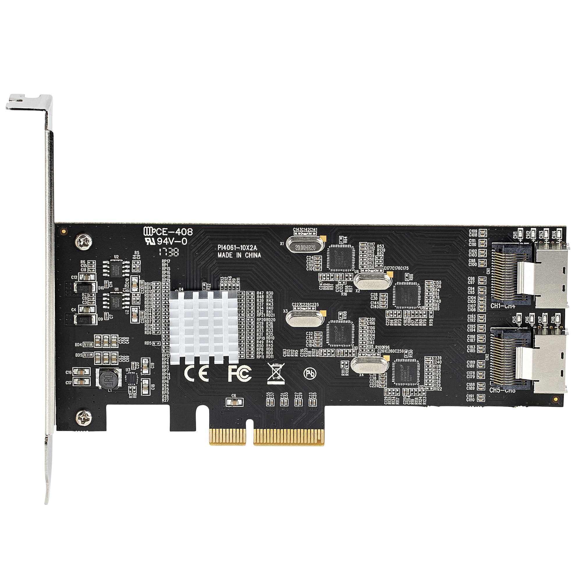 8 Port SATA 6Gbps PCIe Controller Card
