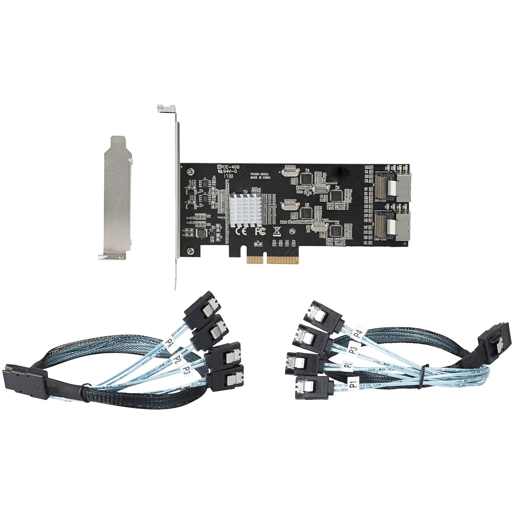 8 Port SATA 6Gbps PCIe Controller Card