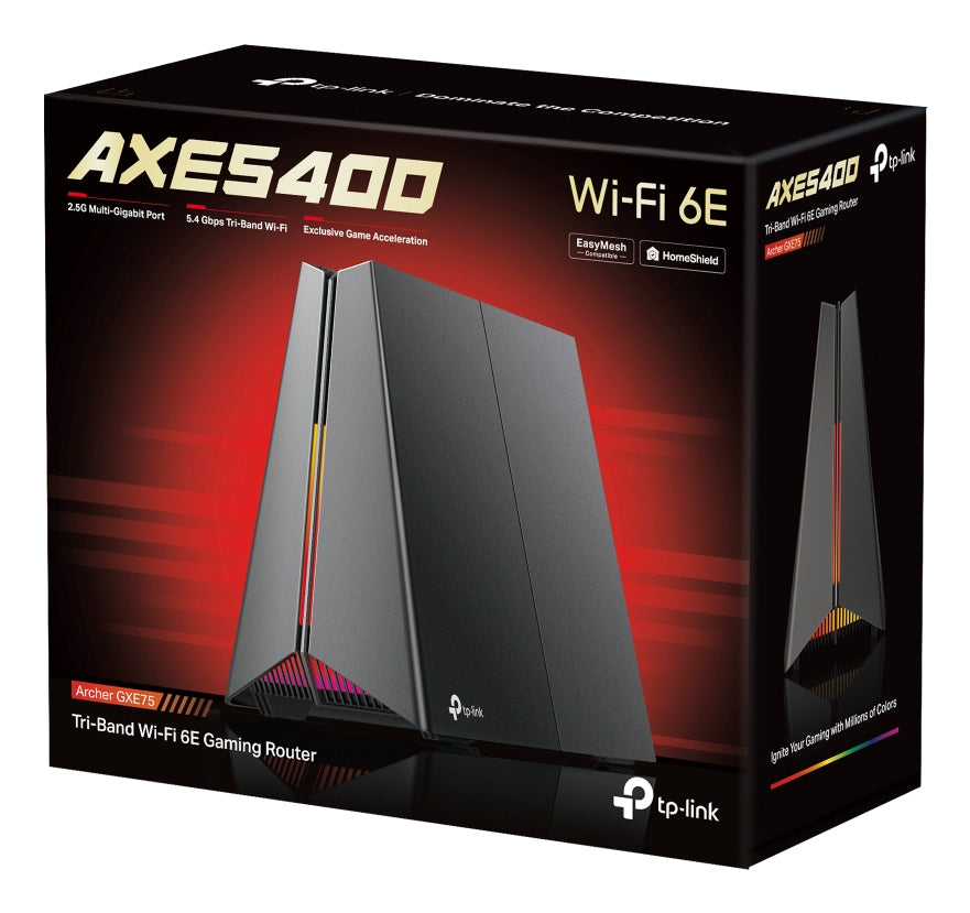 TP-Link Archer GXE75 routeur sans fil 2.5 Gigabit Ethernet Tri-bande (2,4 GHz / 5 GHz / 6 GHz)