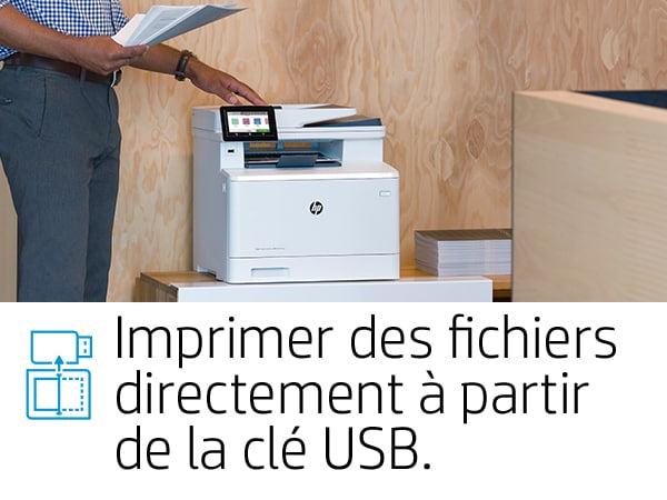 HP Color LaserJet Pro Imprimante multifonction M479dw, Impression, copie, numérisation, e-mail, Impression recto-verso  Numérisation vers e-mail/PDF  Chargeur a