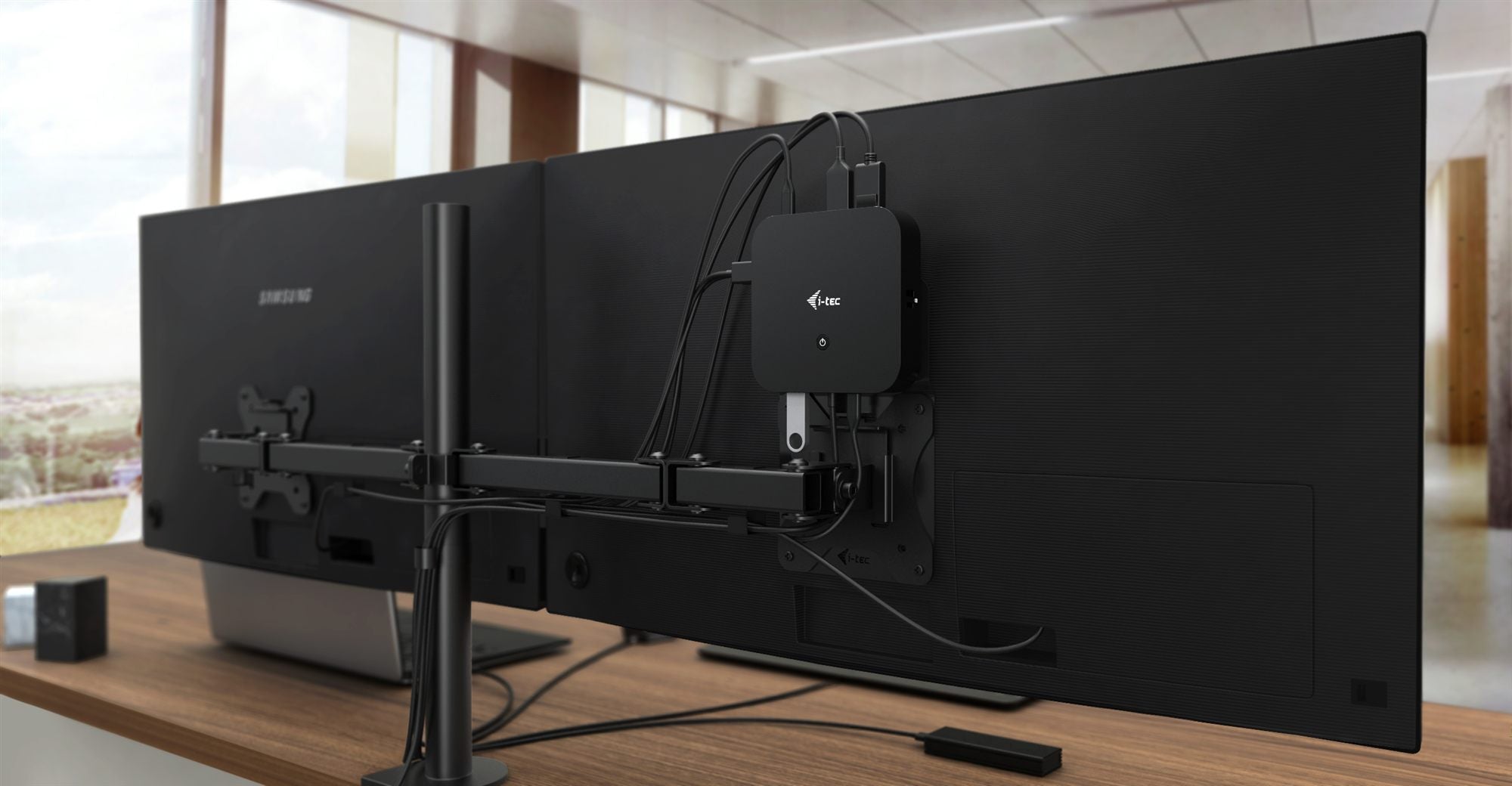 I-TEC USB-C Dual Display MST DS 1xDP 1xHDMI 1xGLAN 3xUSB 3.0 2x USB 2.0 1xUSB-C-Datei 1xAudio/Mic Jack 1x100W USB-C PD