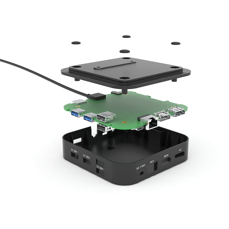 I-TEC USB-C Dual Display MST DS 1xDP 1xHDMI 1xGLAN 3xUSB 3.0 2x USB 2.0 1xUSB-C-Datei 1xAudio/Mic Jack 1x100W USB-C PD