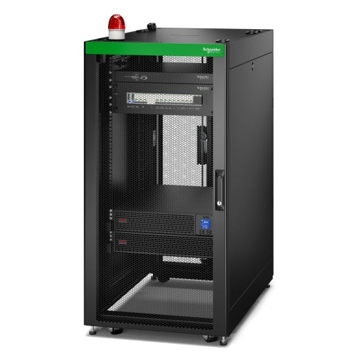 APC Easy MDC S-Series Ventilated 24U Easy Rack SRVPM3K PDP Energy Meter Local Management Lighting