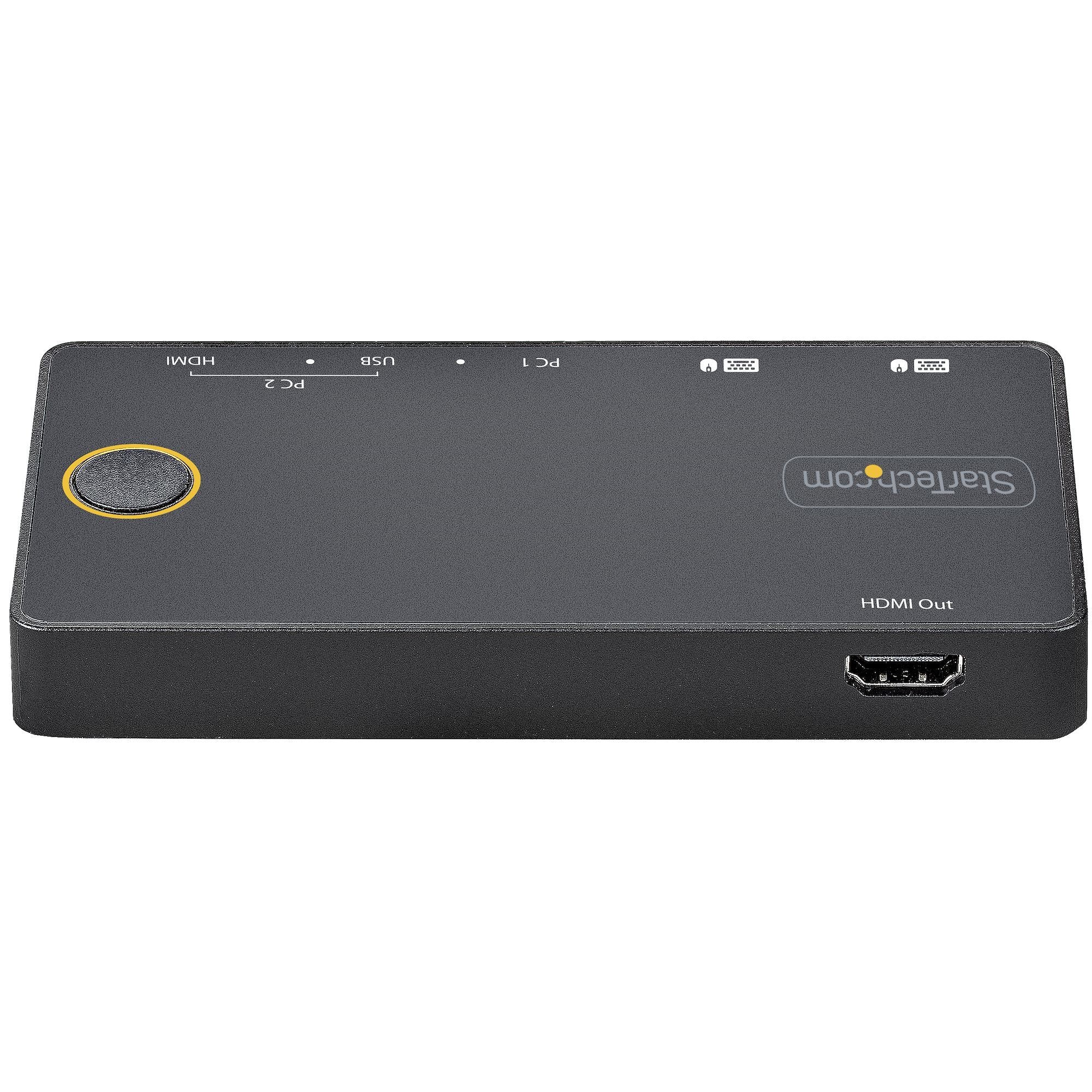 2 Port USB-A+HDMI/USB-C KVM Switch 4K