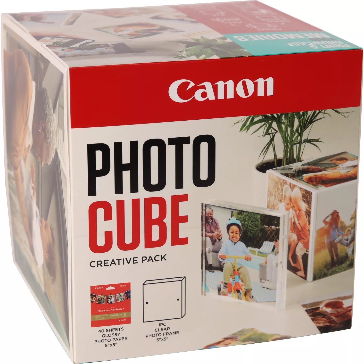 CANON pp-201 Ink Cartridge 5x5 Photo Cube Creative Pack White Blue